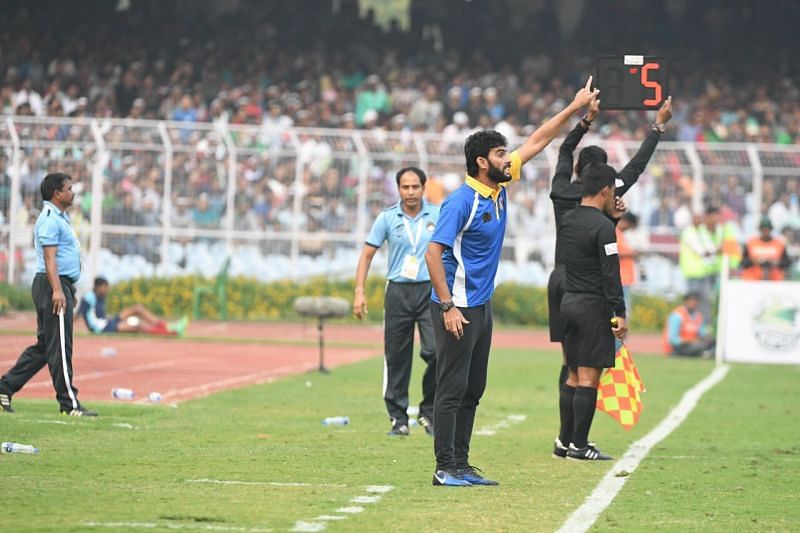 Khalid Jamil would not have been too happy about East Bengal's defence. (Photo: I-League)